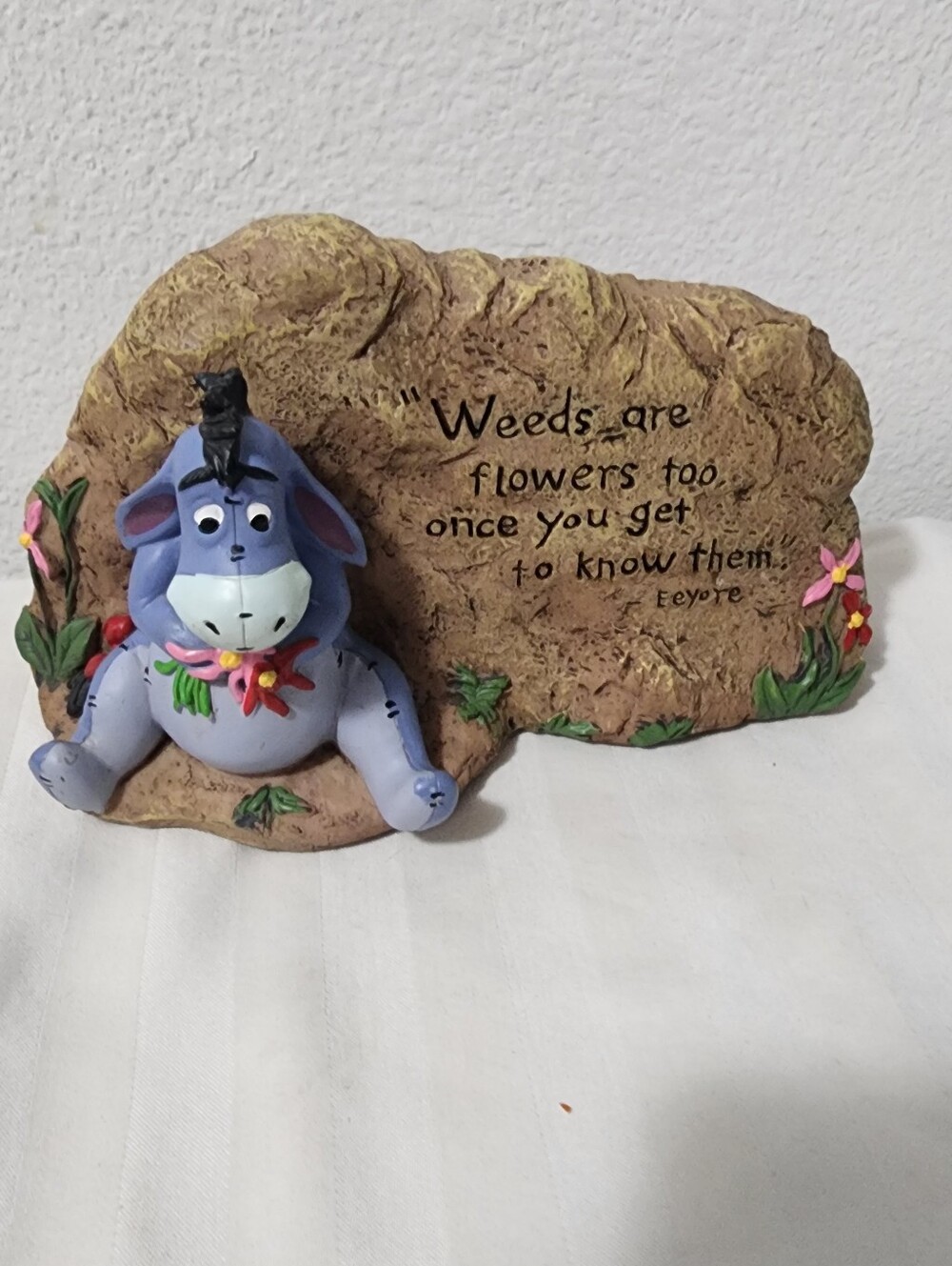 Eeyore Garden Plaque - Purple Eeyore Decorative Home Accent